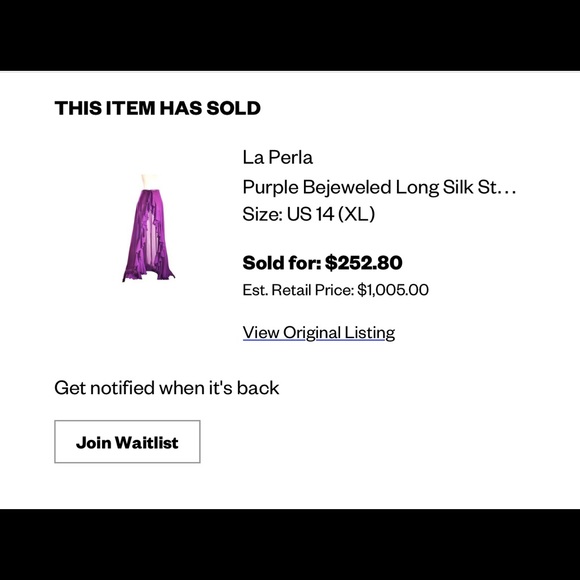 SOLD ⭐️Taking a HUGE loss⭐️LaPerla BEJEWELED maxi! $1005msrp! - Picture 2 of 3